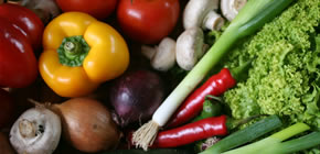 Imagem de legumes e verduras