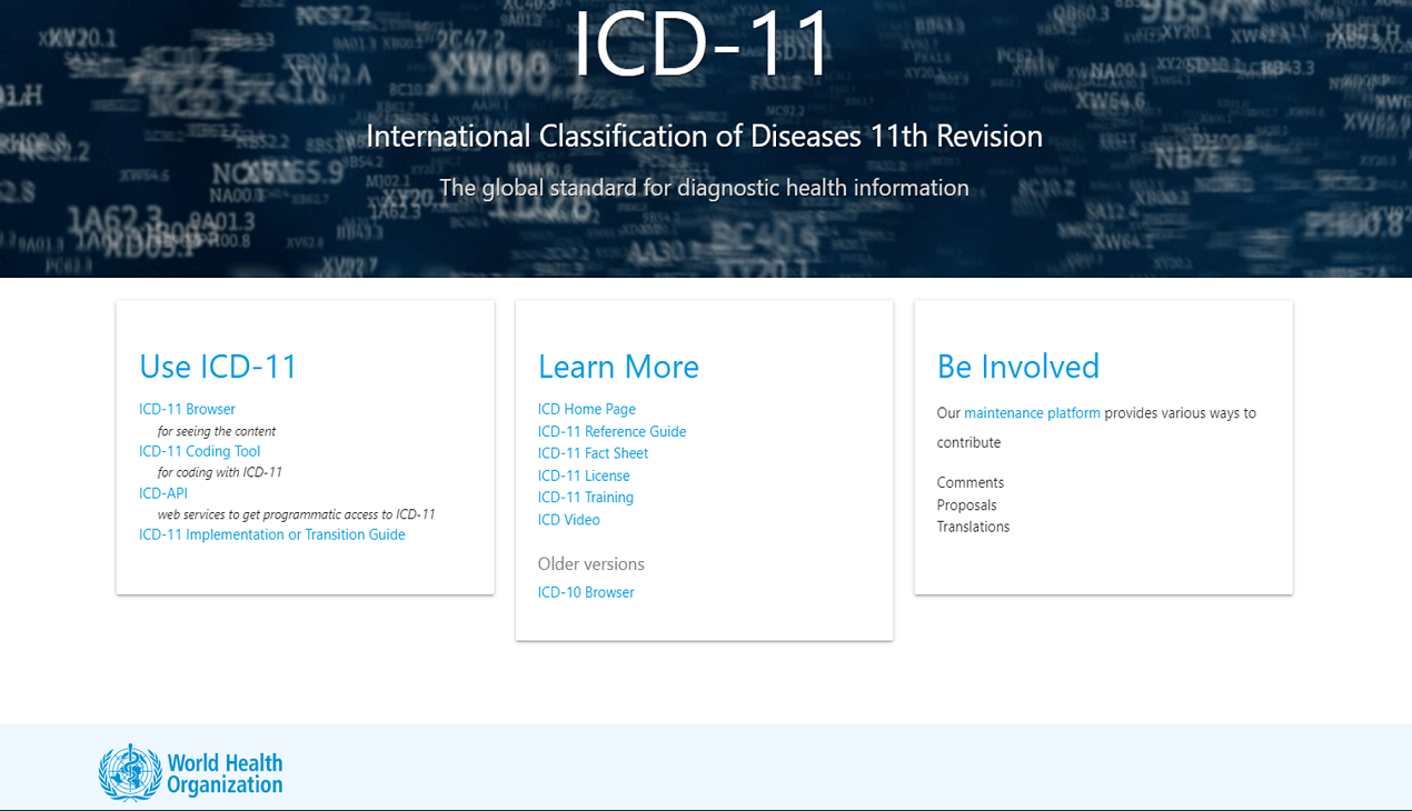 Classificação Internacional De Doenças Passa Pela 11ª Revisão E Entra Em Vigor Em Janeiro De 3946