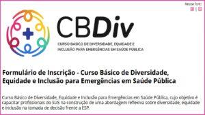 Diversidade, Equidade e Inclusão para Emergências em Saúde Pública: curso básico está com inscrições abertas!