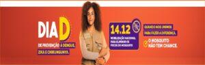 Ministério da Saúde promove “Dia D de prevenção à dengue, zika e chikungunya” neste sábado, 14/12
