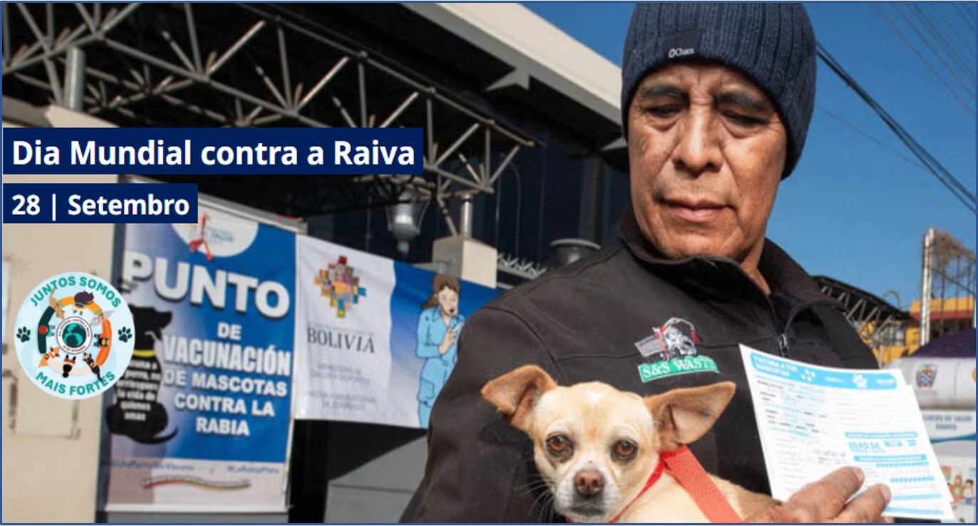 “Juntos somos mais fortes!” : 28/9 – Dia Mundial contra a Raiva 2026