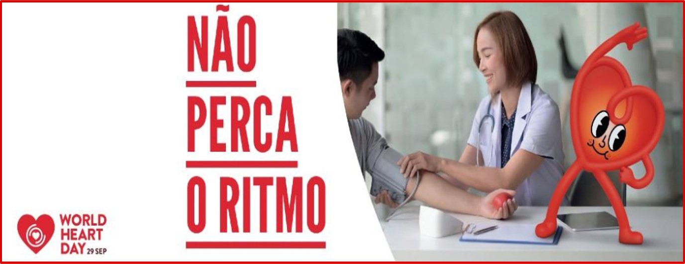 “Não perca o ritmo” : 29/9 – Dia Mundial do Coração 2026